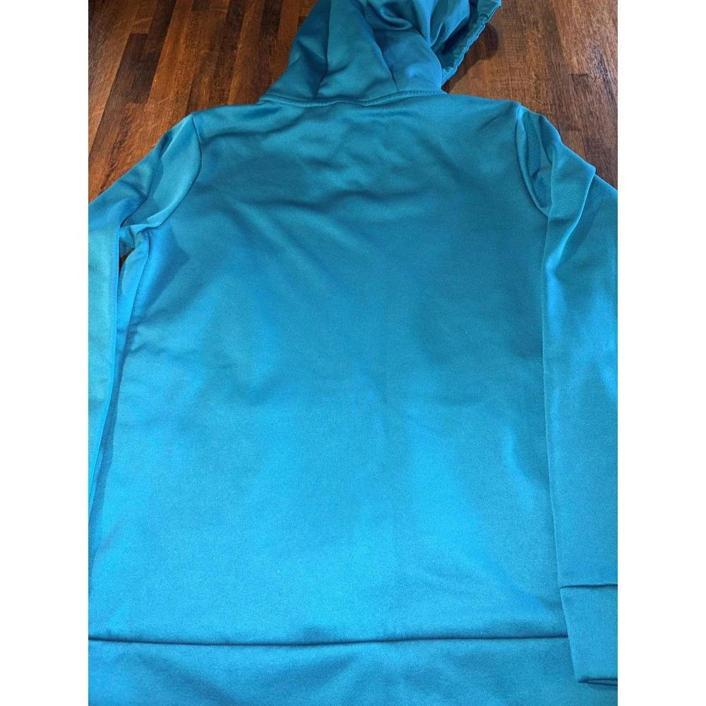 Nike Dri-FIT Womens Hoodie‎ Teal Blue Pullover Sweatshirt Size M